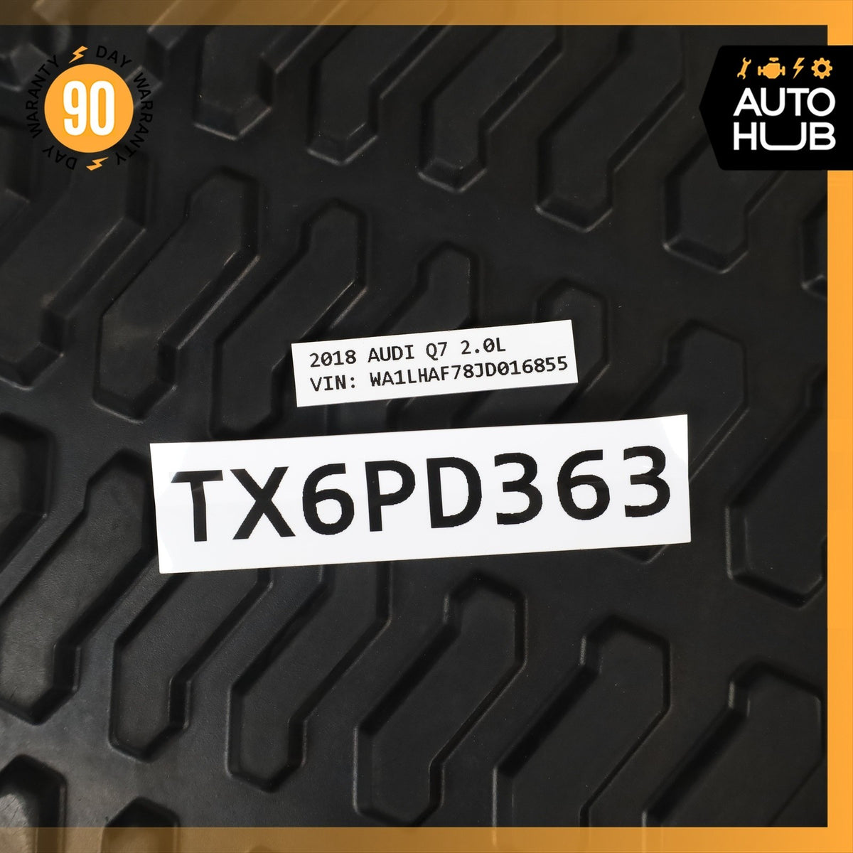 18-24 Audi 4M Q7 Front & Rear Floor Foot Mat Rubber Set OEM - photo 18