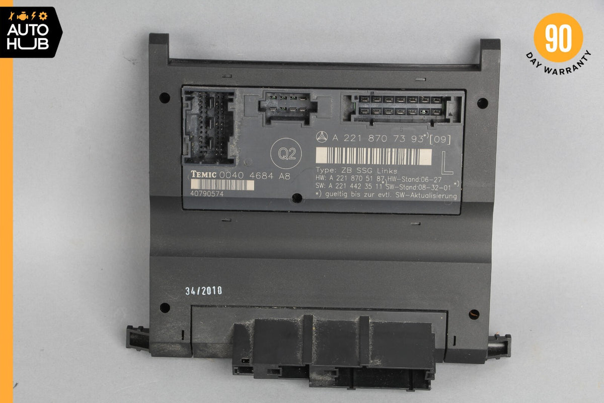 07-13 Mercedes W221 S400 S550 Front Left Driver Side Under Seat Control Unit OEM - photo 6