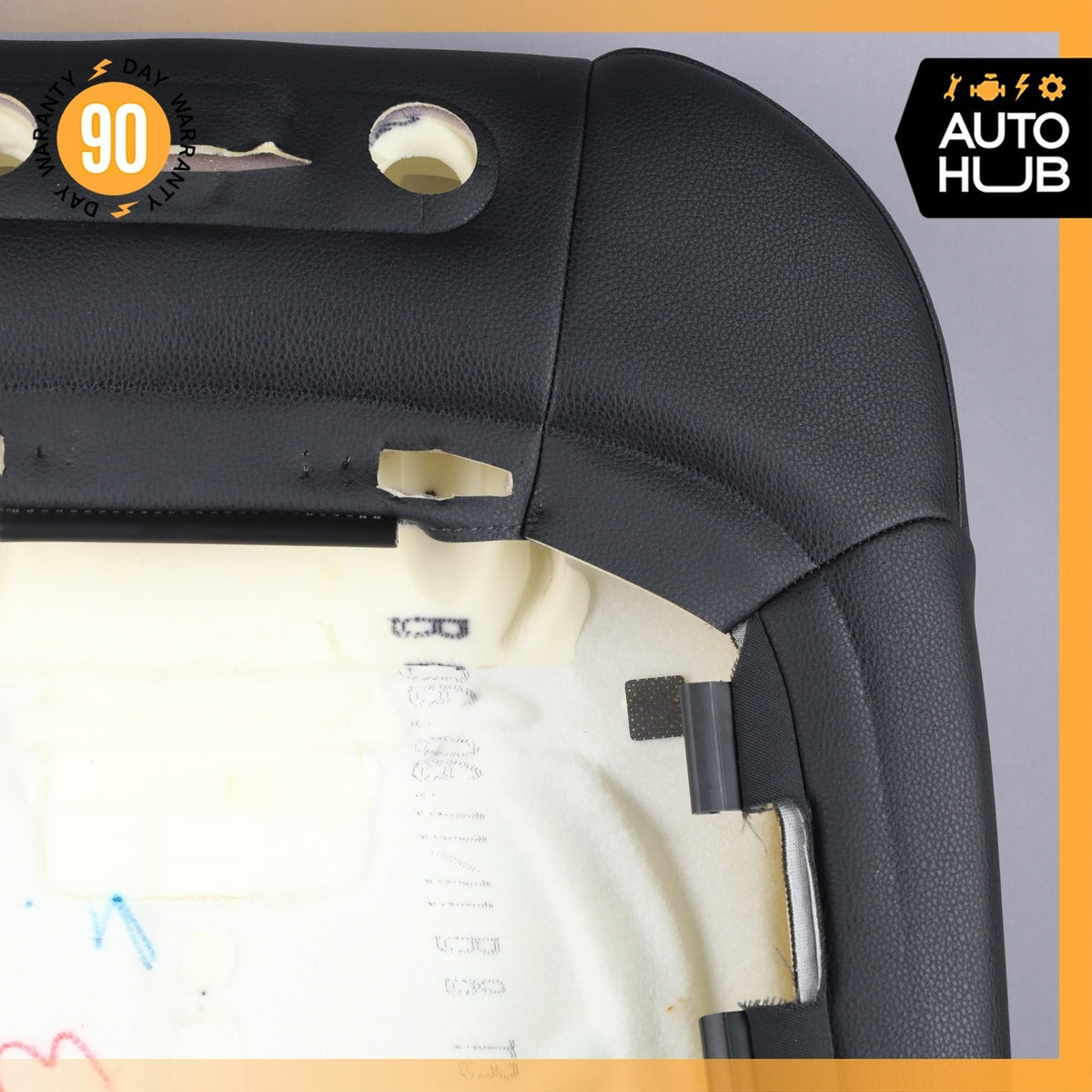 11-18 Porsche Cayenne 958 Front Right Side Seat Upper Cushion Black OEM - photo 19