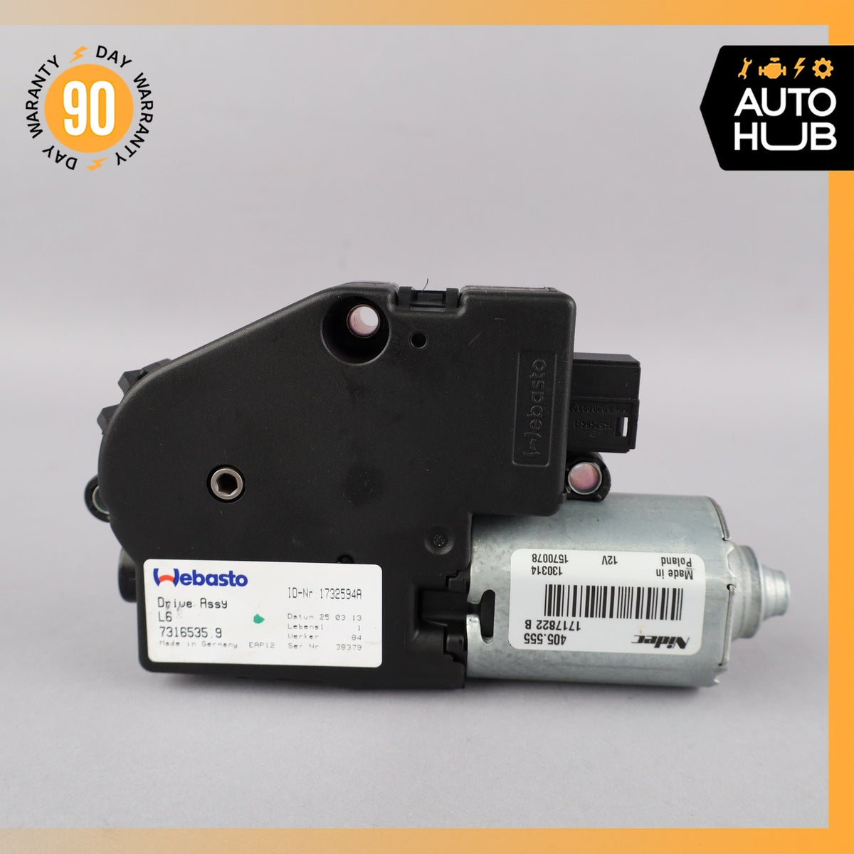11-13 BMW F10 535i 528i 550i Rear Sunroof Sun Roof Drive Motor OEM - photo 1