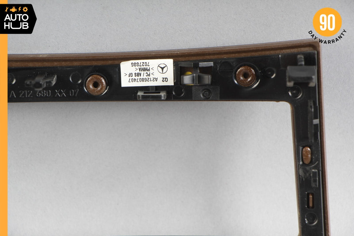 10-13 Mercedes W212 E350 E550 AC A/C Climate Control Switch Trim Bezel Wood OEM - photo 8