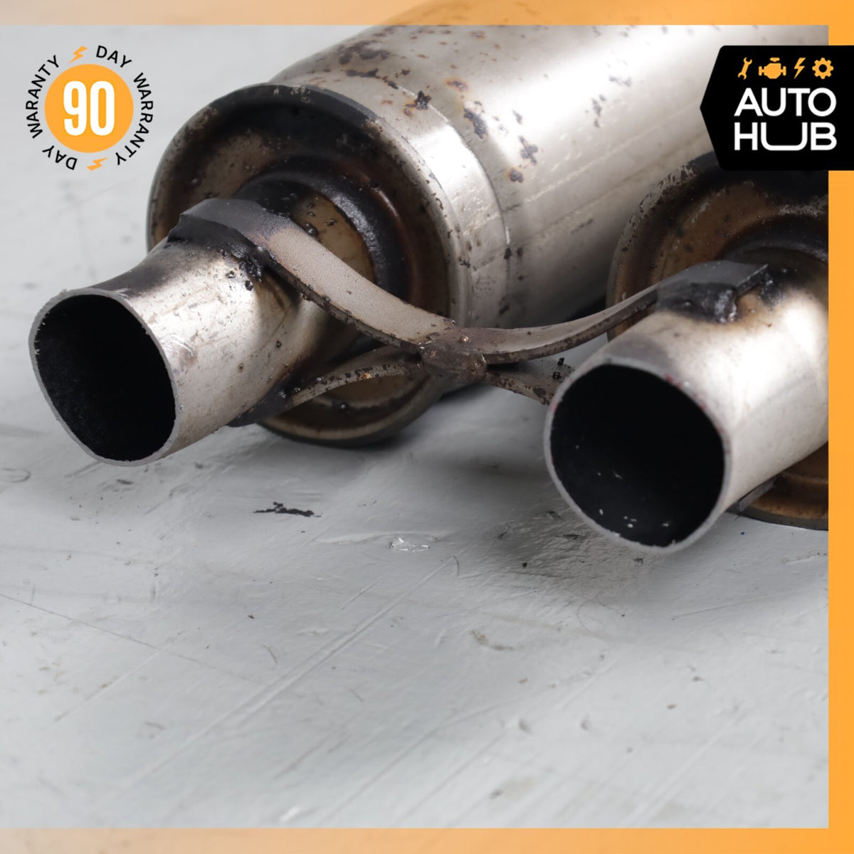 03-05 Ford Thunderbird 3.9L Exhaust Central Resonator Mid Pipe Silencer OEM 80k - photo 7