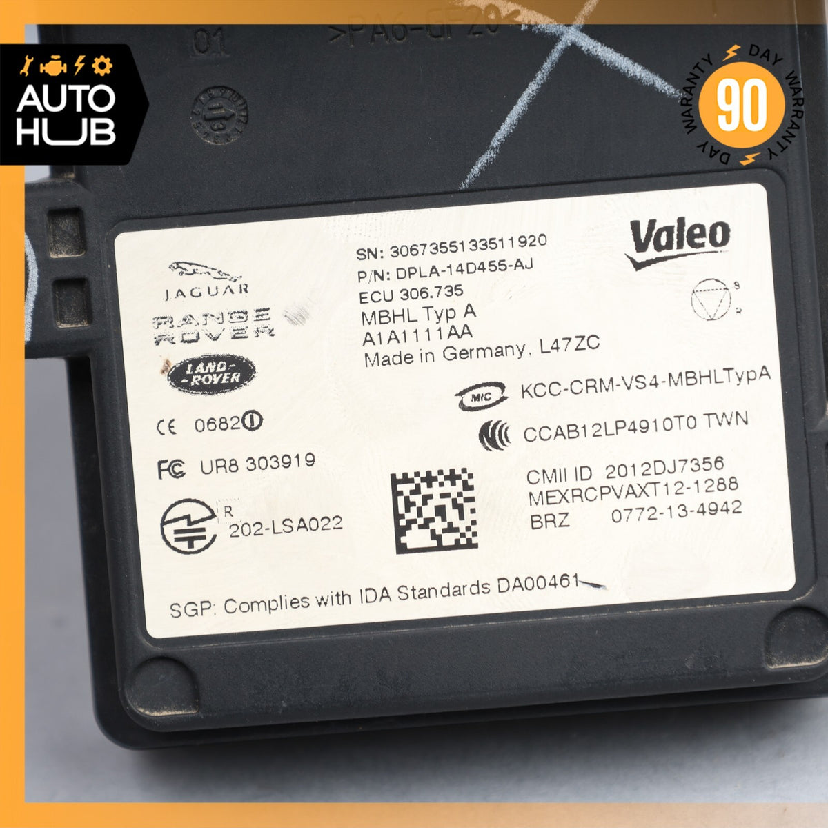 2015 Jaguar X152 F-Type Left or Right Side Blind Spot Control Module Unit OEM - photo 6