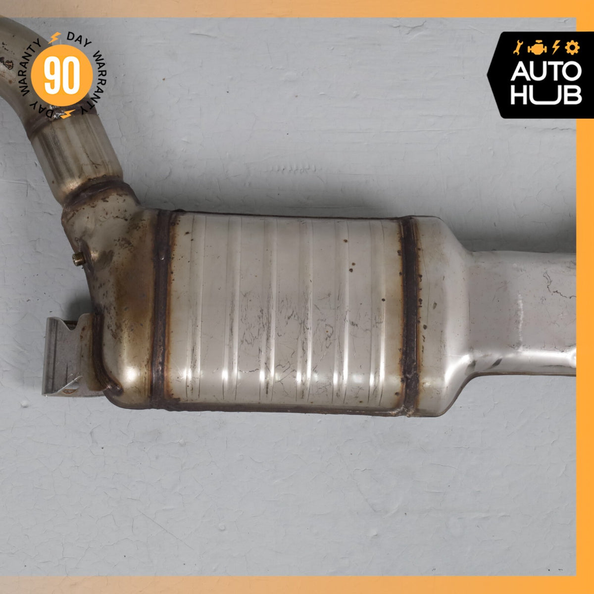 14-16 Mercedes W212 E250 Diesel Exhaust Mid Pipe Center Resonator Silencer OEM - photo 11