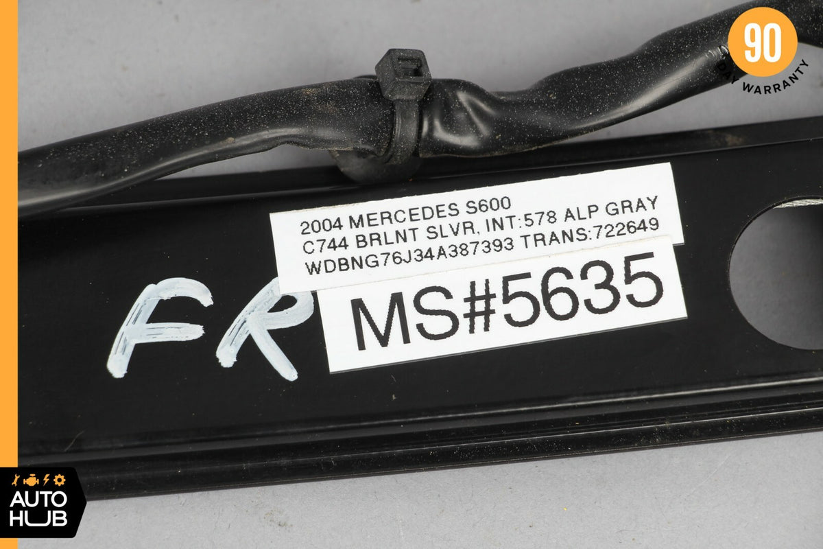 00-06 Mercedes W220 S500 S600 Window Regulator Front Right Side OEM - photo 12