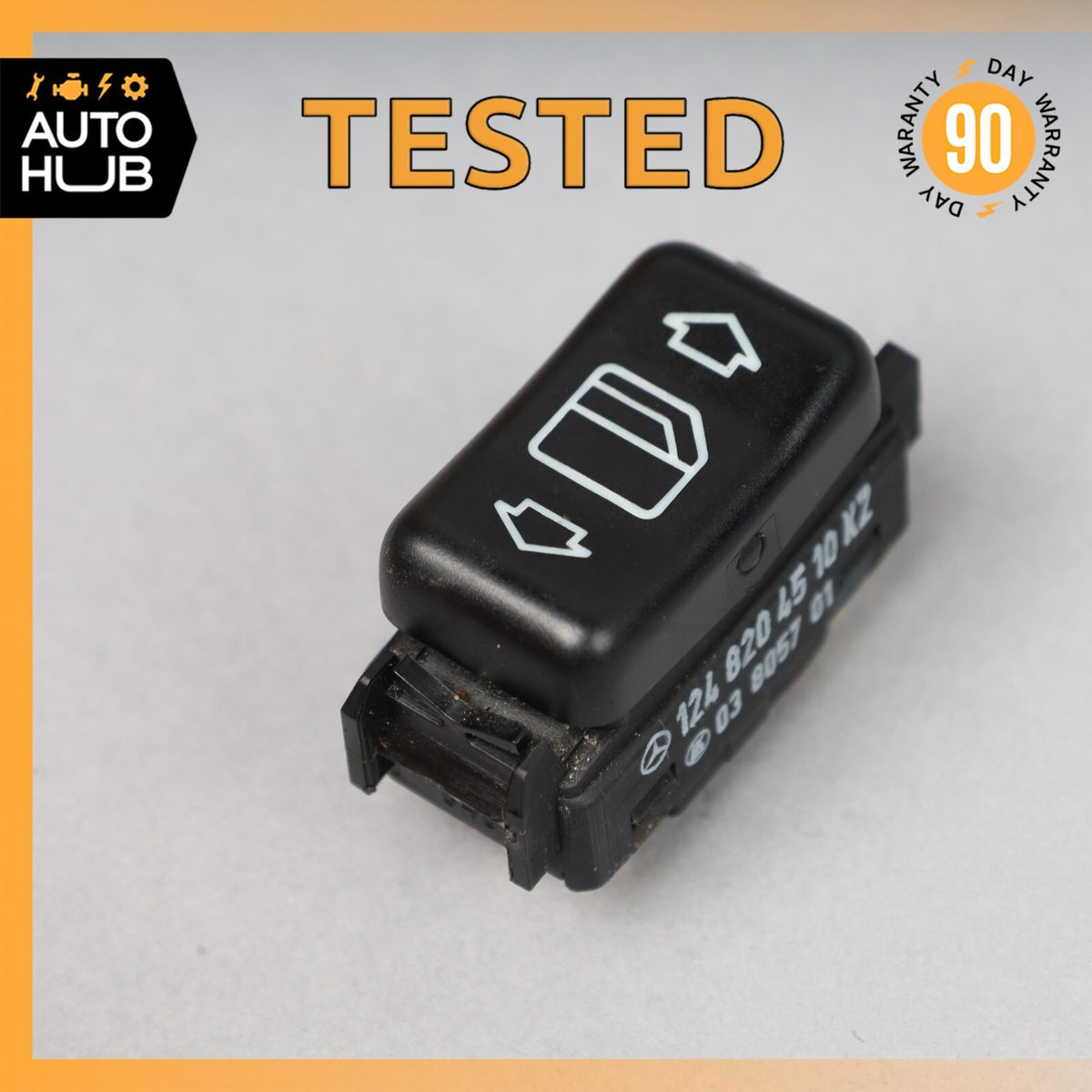85-91 Mercedes W126 420SEL 300E Right Window Regulator Control Switch Button OEM - photo 1