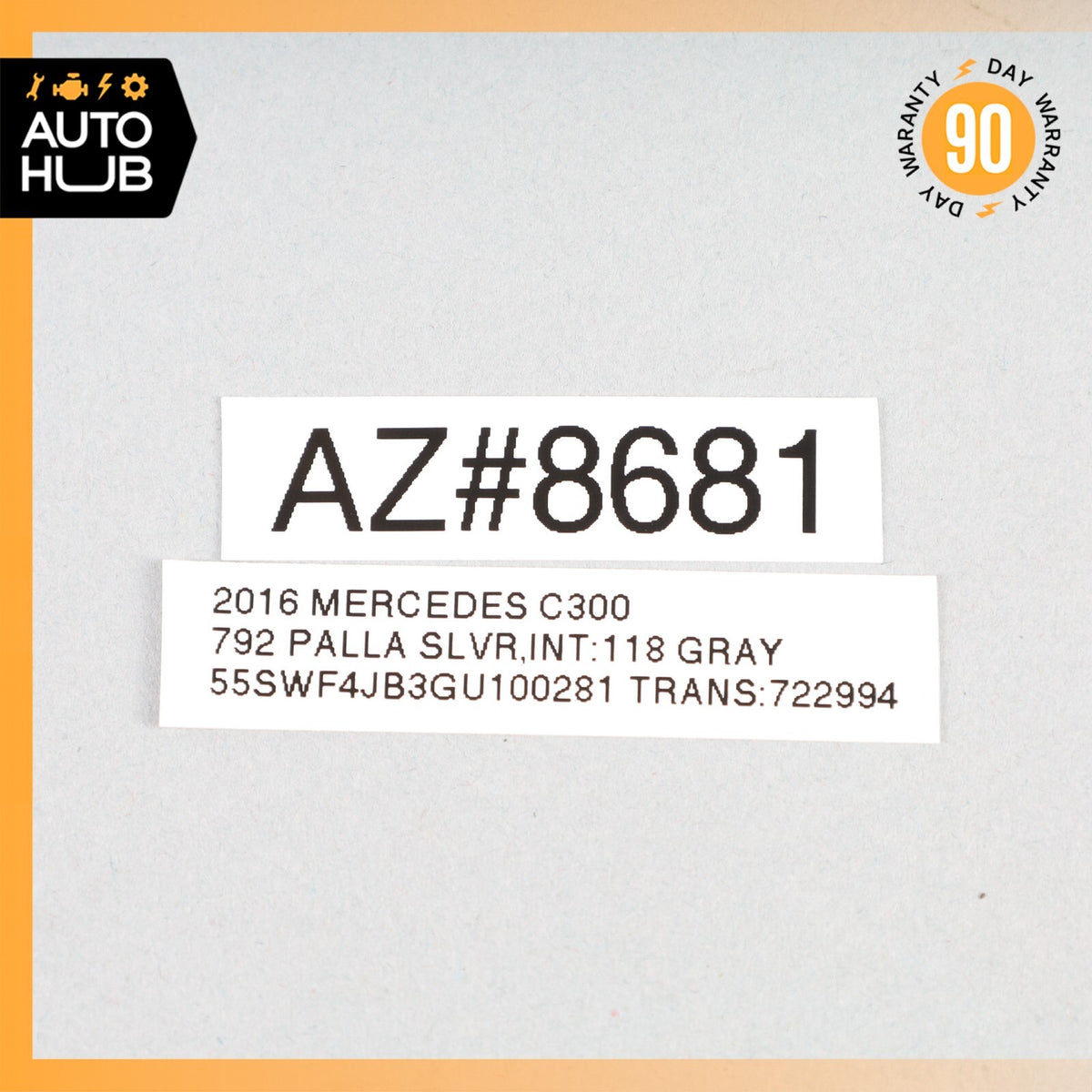 15-20 Mercedes W205 C300 C43 AMG Rear ABS Wheel Speed Sensor 2059058503 OEM - photo 8