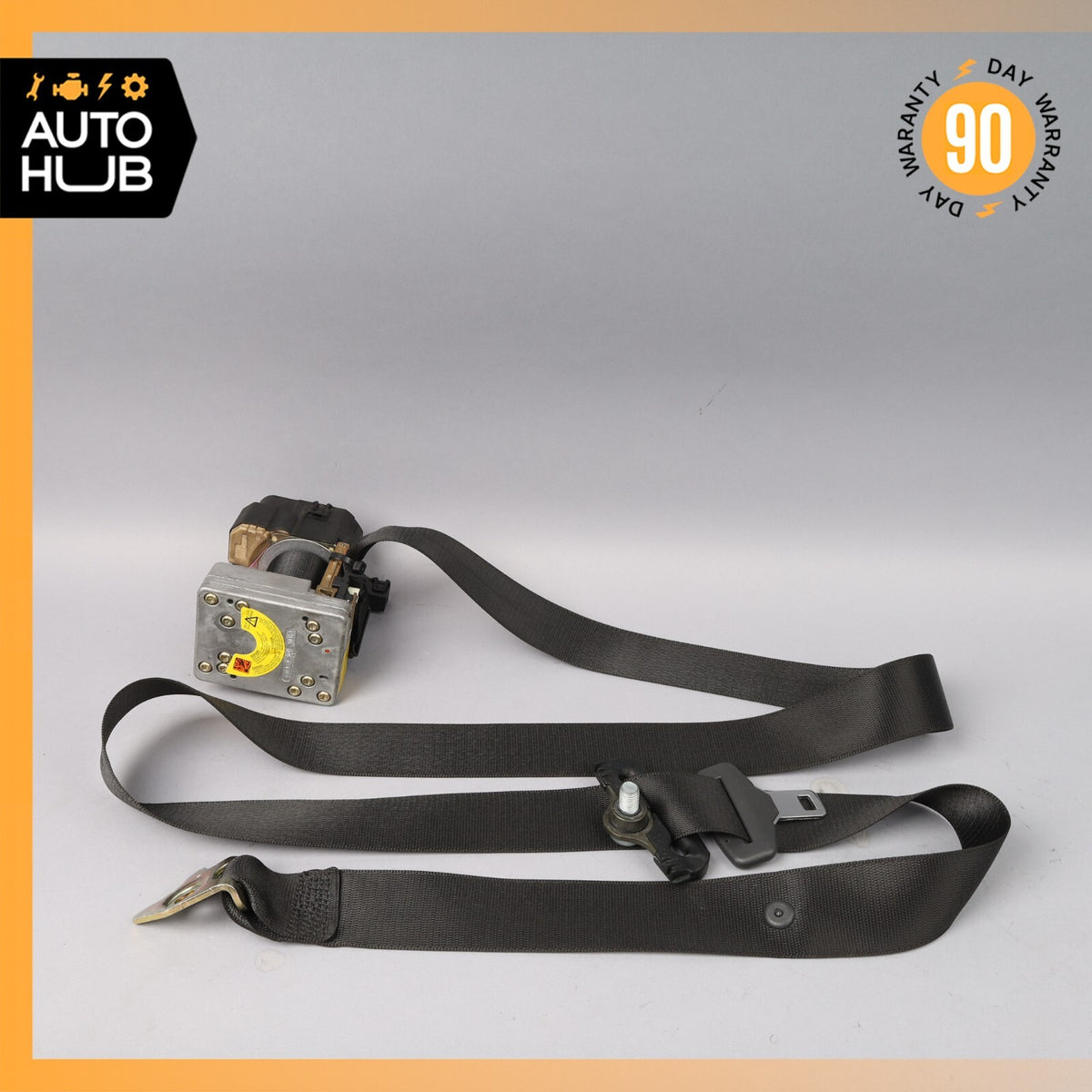 03-06 Mercedes W220 S600 S430 Rear Left Seat Belt Retractor Buckle Black OEM - photo 1