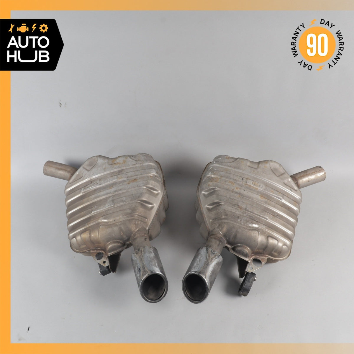 12-15 Audi 4G8  A7 A6 3.0L V6 Left & Right Exhaust Muffler Mufflers Tips OEM - photo 13