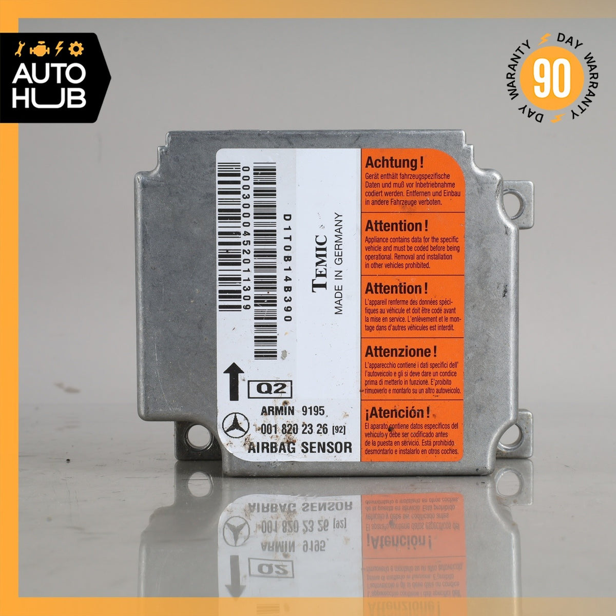 Mercedes W210 E430 E55 AMG Airbag Air Bag Sensor SRS Control Module OEM - photo 4