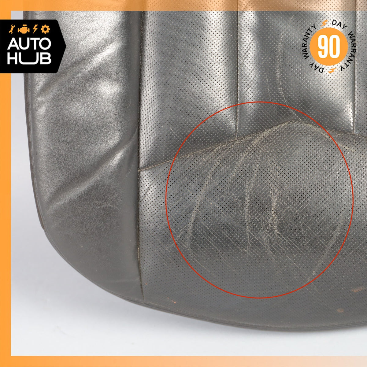04-08 Cadillac XLR Left Driver Side Bottom Lower Seat Cushion Black OEM - photo 5