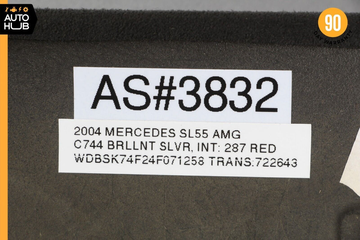 03-12 Mercedes R230 SL55 SL500 Front Left Interior Trim Panel A Pillar Suede OEM - photo 12