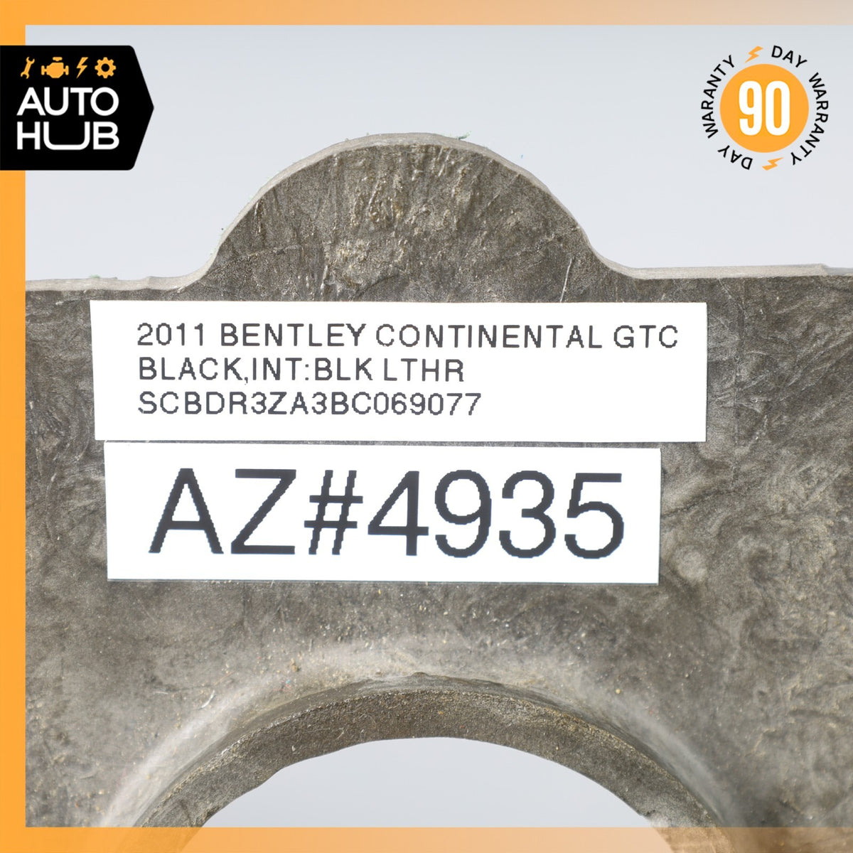 07-11 Bentley Continental GTC Rear Center Console Trim Bezel Black OEM - photo 20