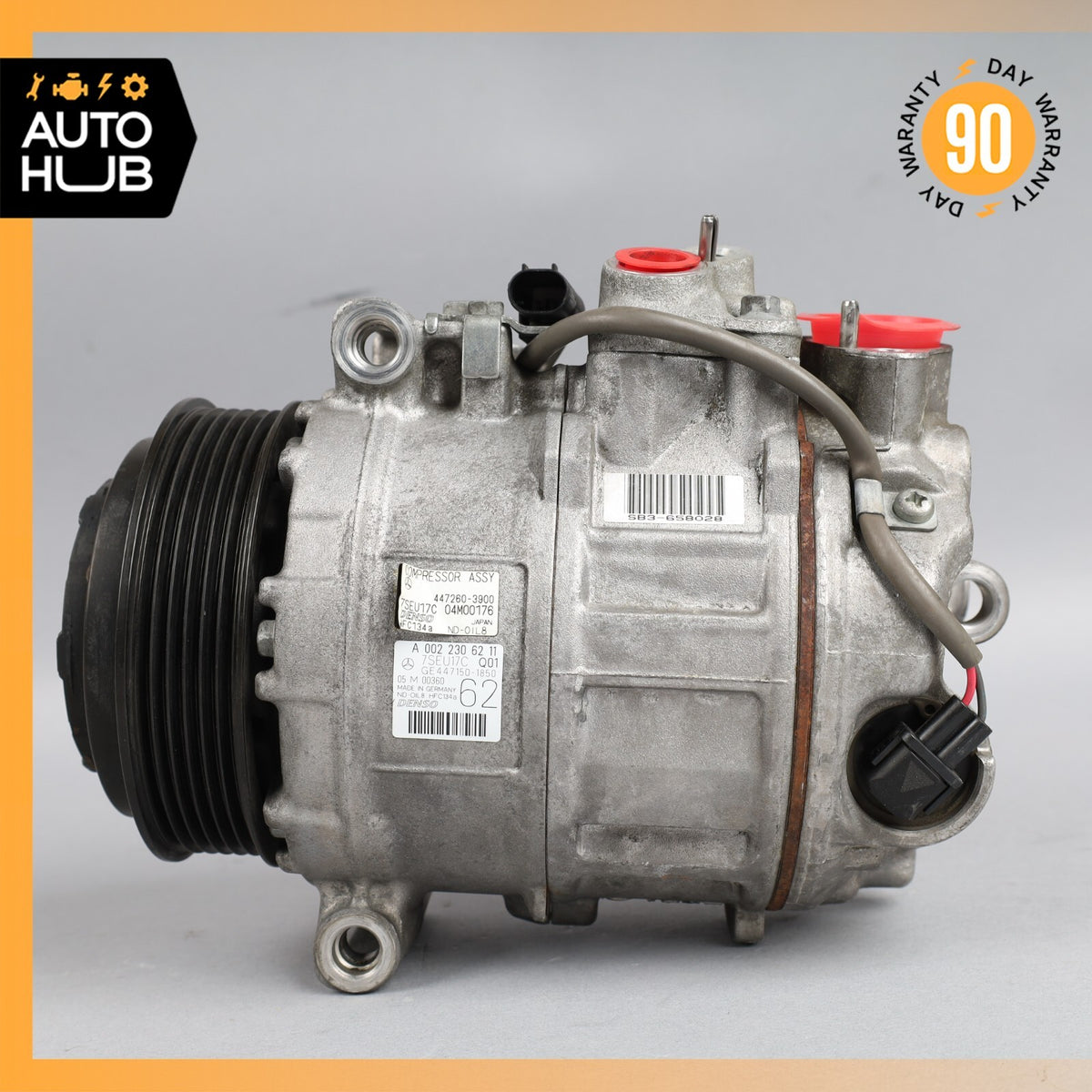 11-14  Mercedes W216 CL550 S550 A/C Air Conditioning Compressor 0022306211 OEM - photo 2