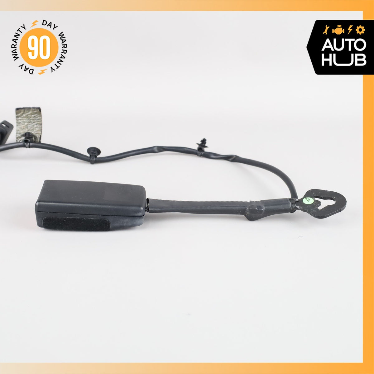 11-18 Porsche Cayenne 958 Front Right Side Seat Belt Buckle Black OEM - photo 3