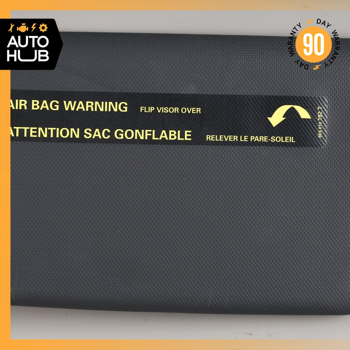 16-18 Audi 8V A3 E-Tron Left Side Sunvisor Sun Visor Black OEM - photo 5