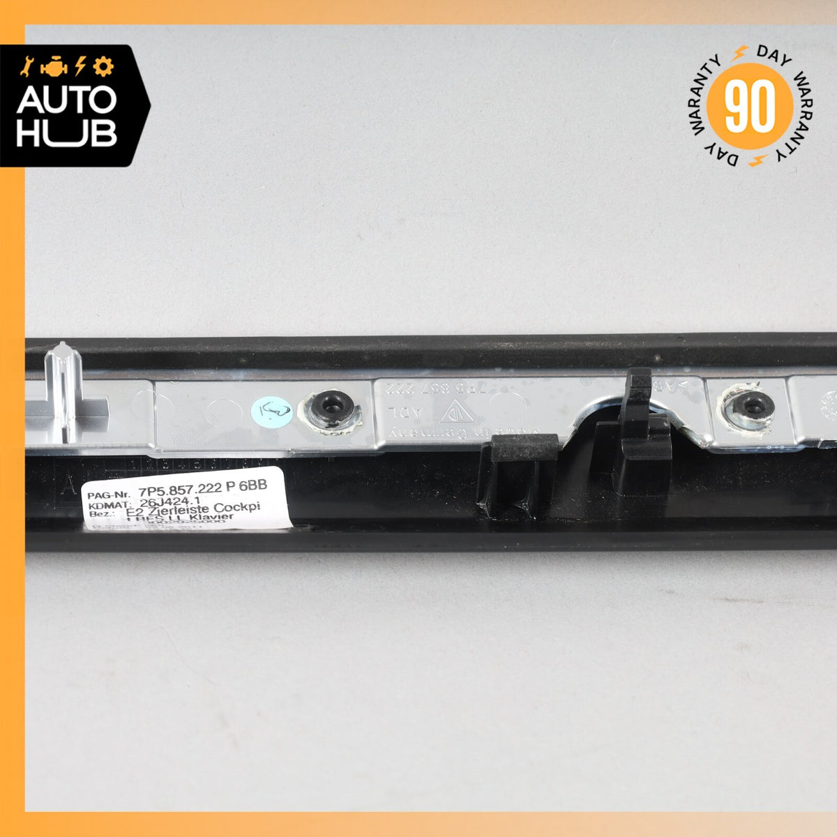 11-18 Porsche Cayenne 958 Hybrid S Right Side Dashboard Panel Trim Black OEM - photo 10