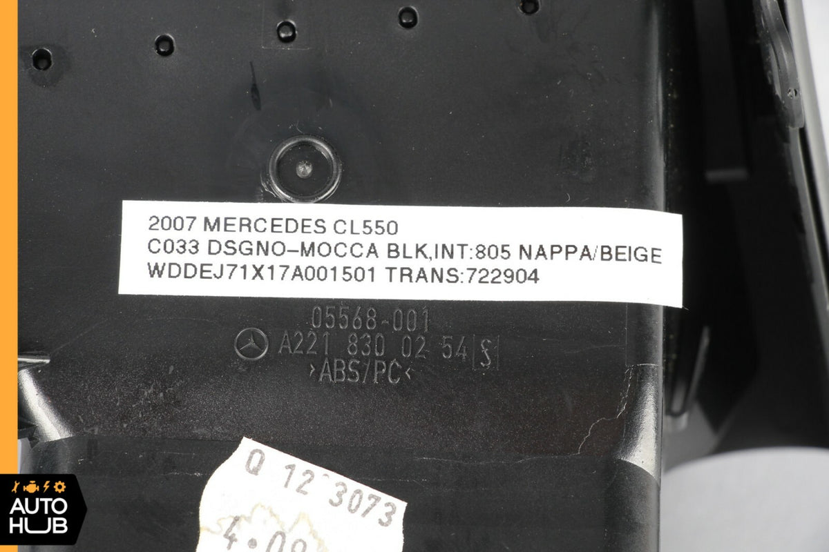 07-13 Mercedes W221 S550 CL550 Dashboard Dash AC A/C Air Vent Right Black OEM - photo 11