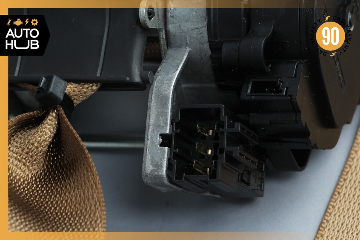 07-10 Mercedes W221 S550 S400 Seat Belt Front Right Side Brown 2218605485 OEM - photo 9