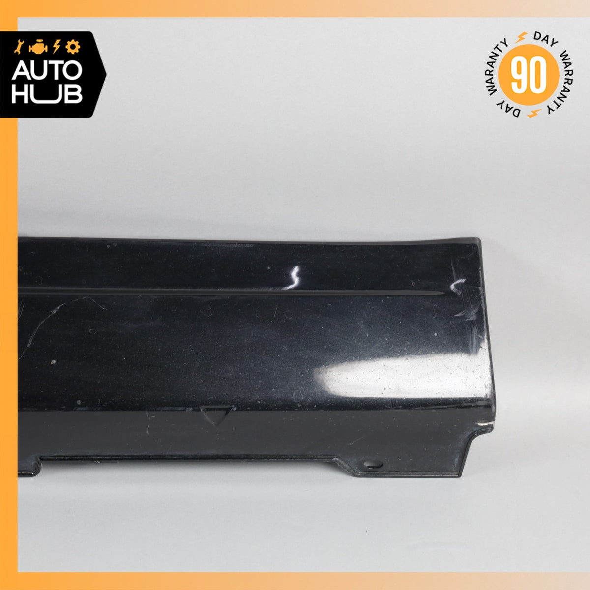 07-15 Jaguar X150 XKR XK Right Side Skirt Rocker Panel Black 6W8310154A OEM - photo 2
