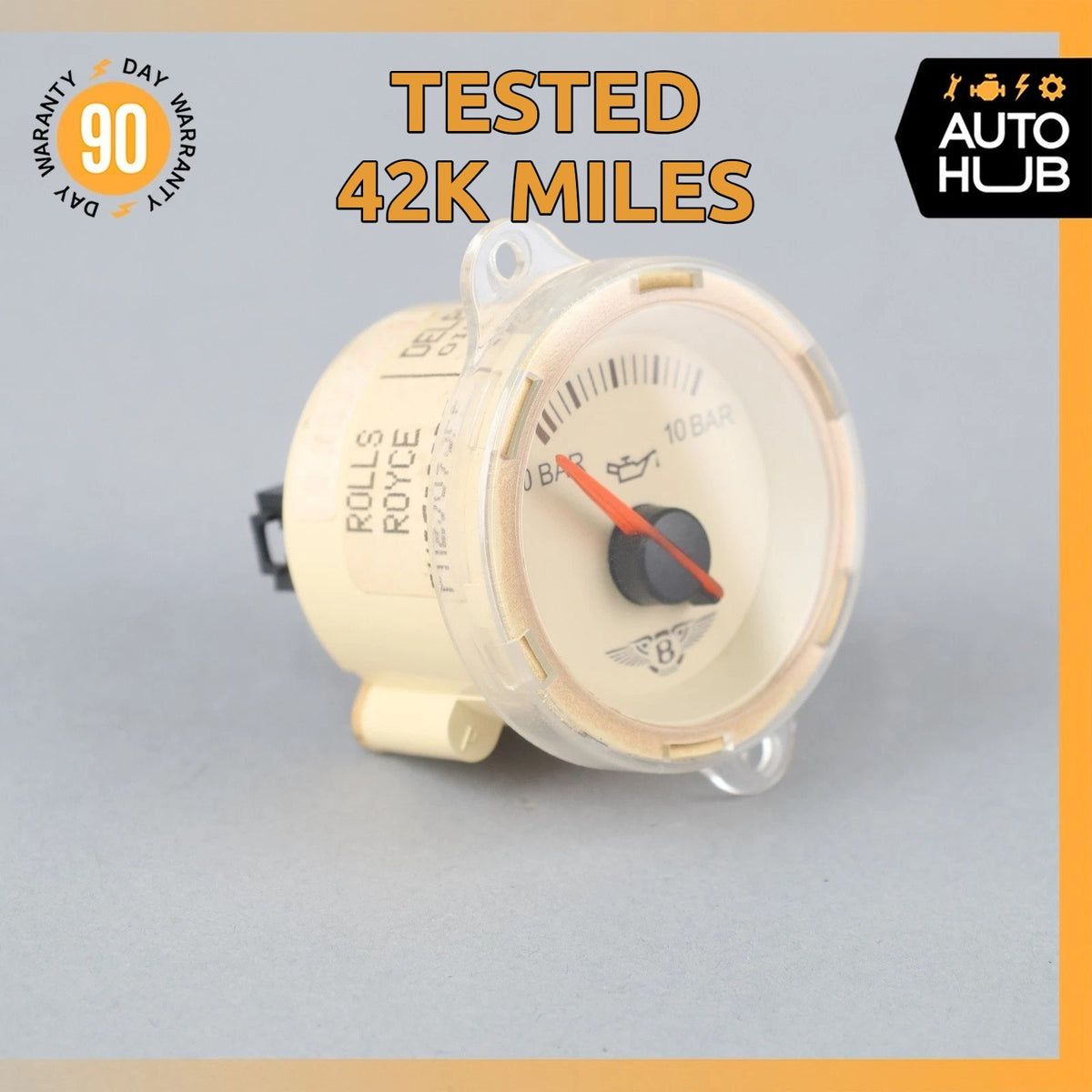 Bentley Arnage Engine Oil Pressure Display Gauge PM25093PF OEM 42k - photo 1