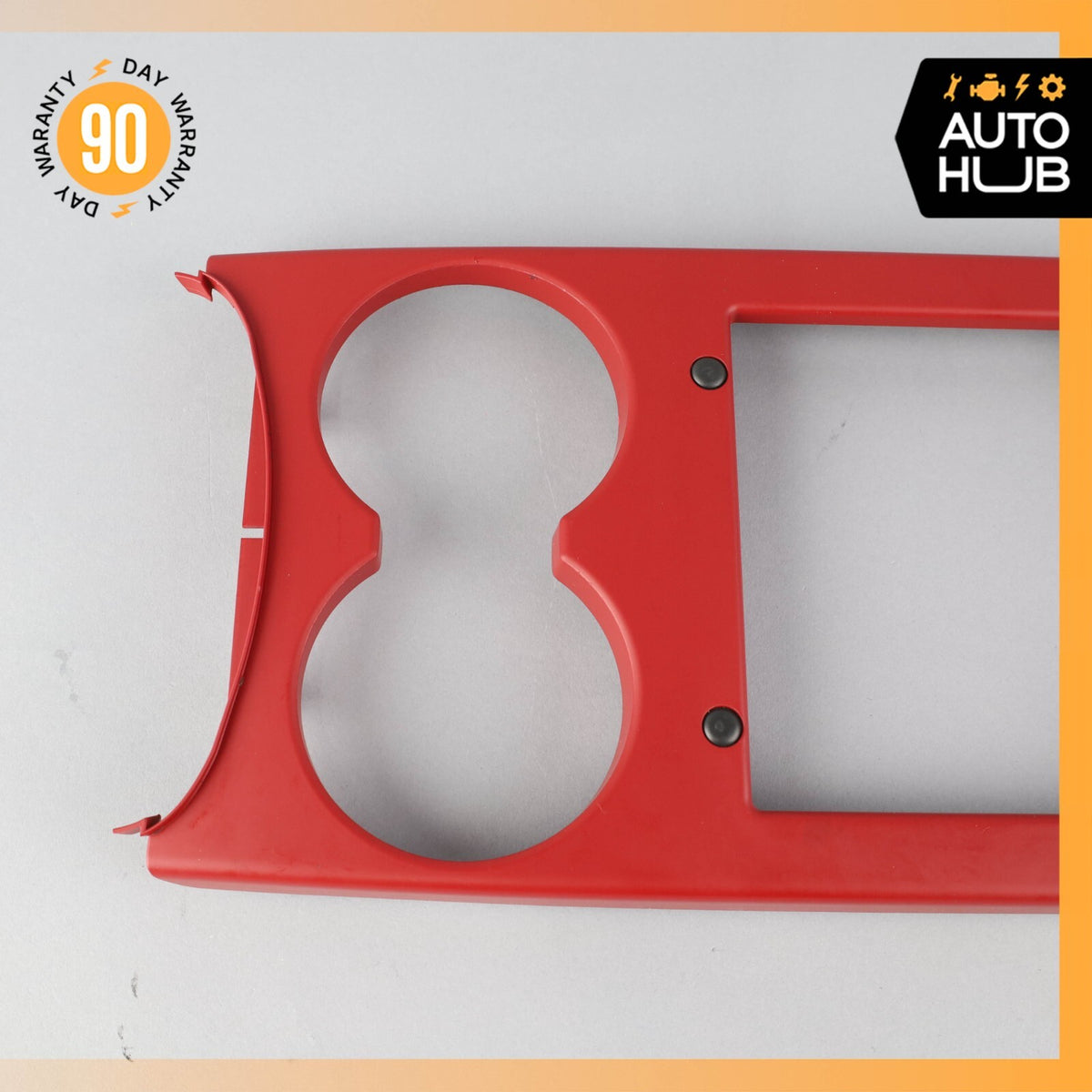 2015 Porsche Macan Turbo 95B Center Console Cupholder Compartment Bezel Red OEM - photo 3