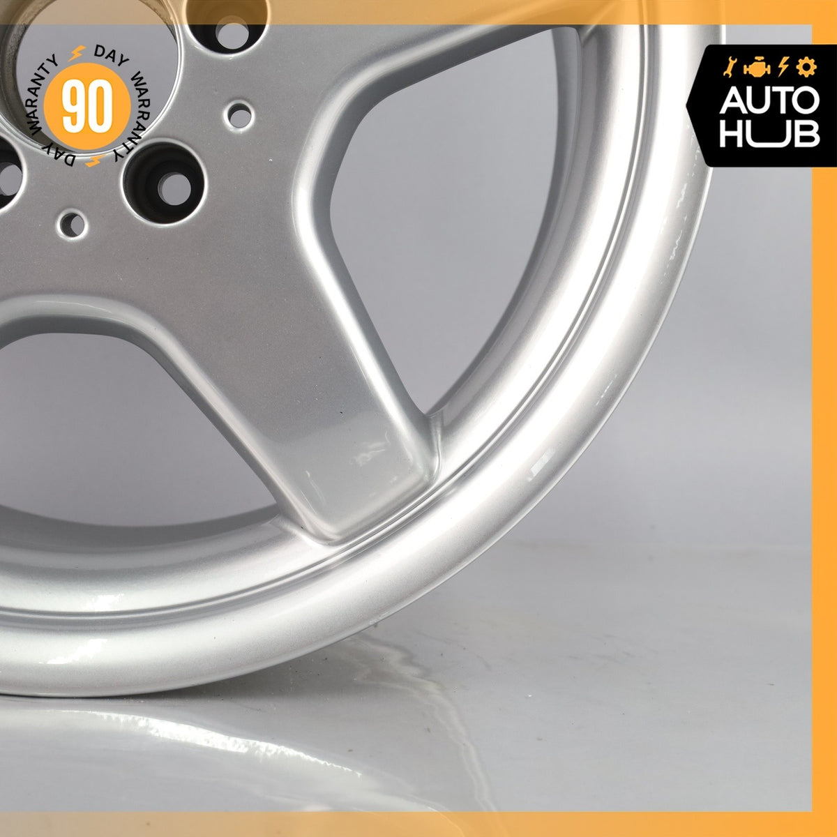 Mercedes R170 SLK230 C280 8.5 x 17 17" Rear Wheel Rim Silver 1704011402 OEM - photo 6