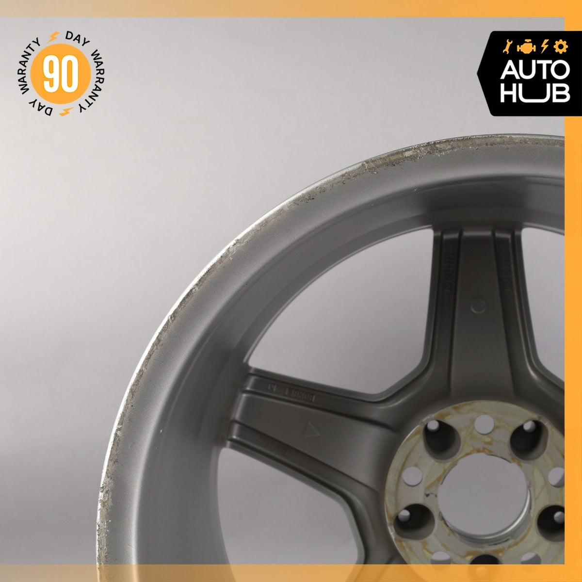 Mercedes W211 E350 E55 CLS55 AMG 9 x 18 18" Rear Wheel Rim 2114016702 OEM - photo 12