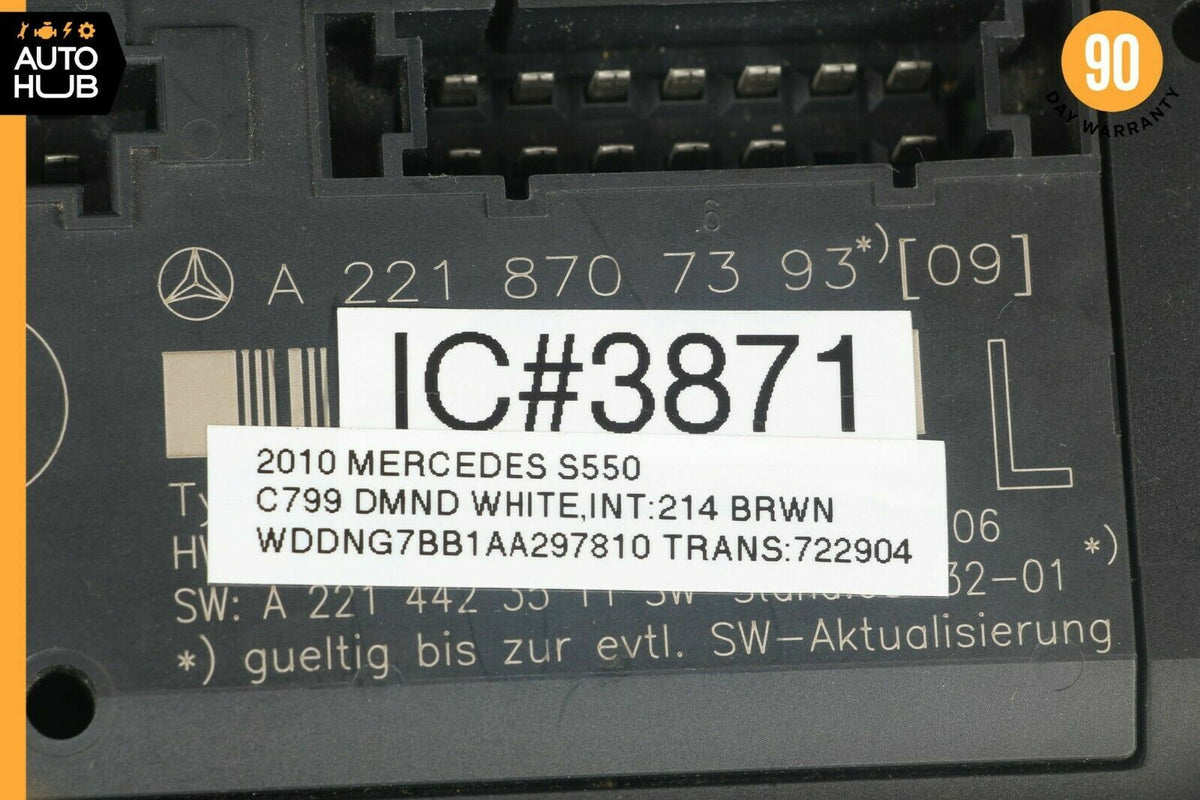 07-13 Mercedes W221 S550 S400 Front Left Driver Side Under Seat Control Unit OEM - photo 9