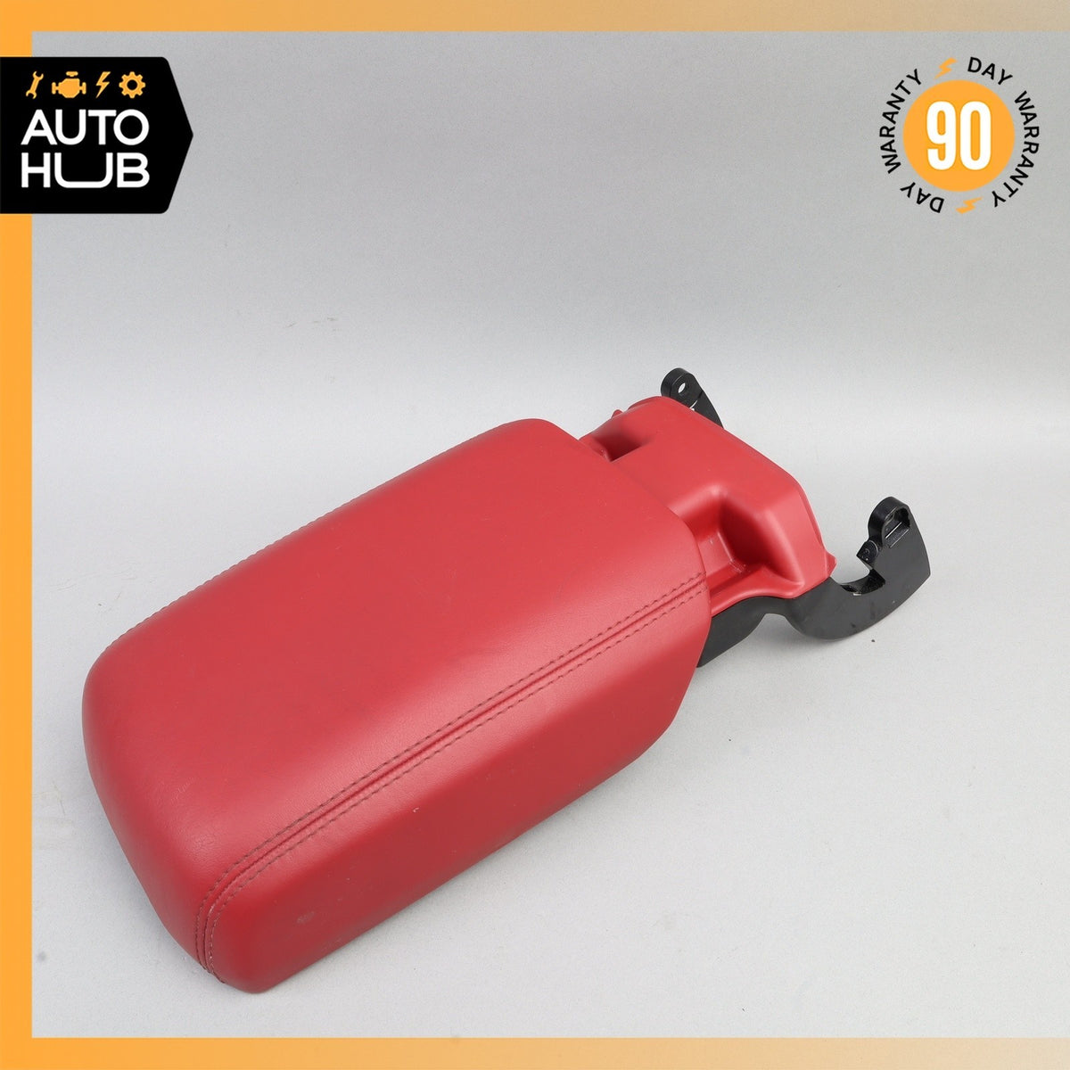 15-18 Porsche Macan 95B Center Console Arm Rest Armrest Cover Red OEM - photo 5