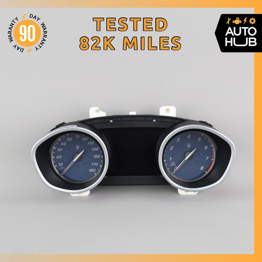 14-15 Maserati Ghibli S Q4 M157 Instrument Cluster Speedometer OEM - photo 1