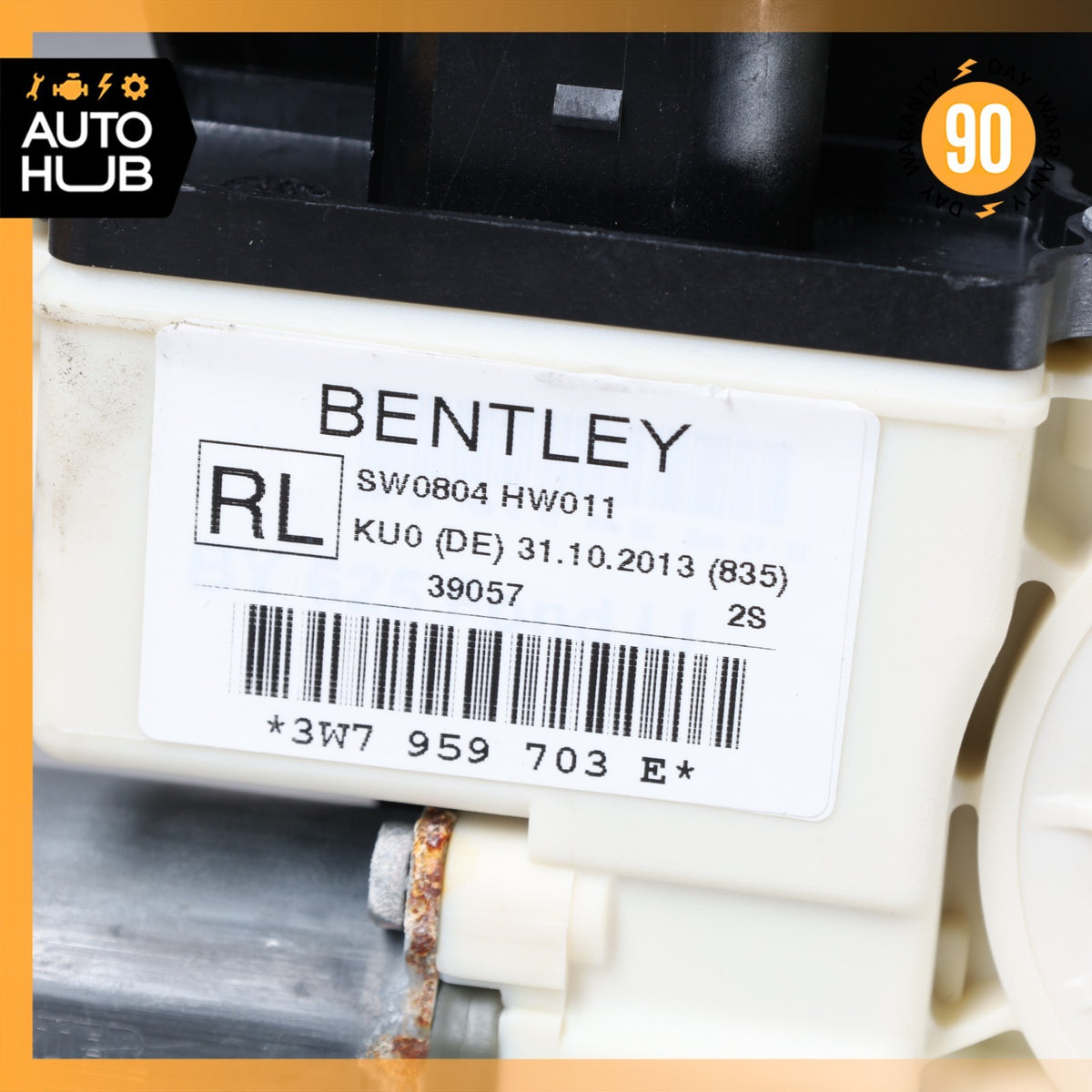 12-18 Bentley Continental GTC Rear Left Quarter Window Regulator w/Motor OEM - photo 10