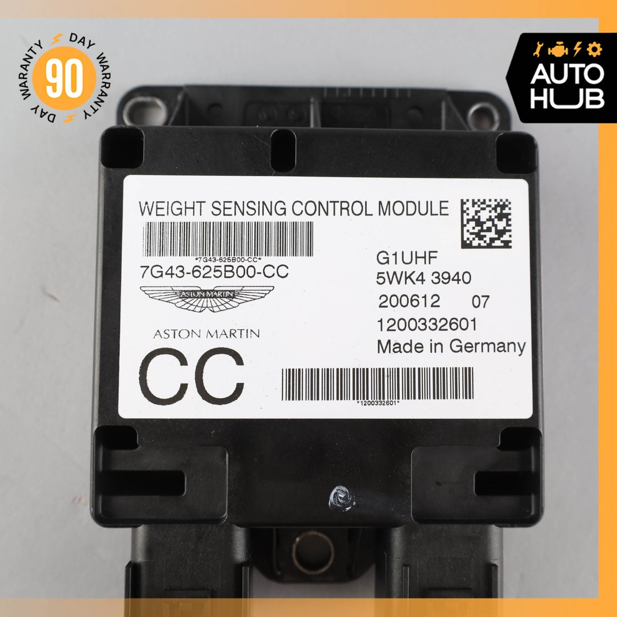 06-19 Aston Martin V8 Vantage DB9 Right Seat Weight Sensor Control Module OEM - photo 9