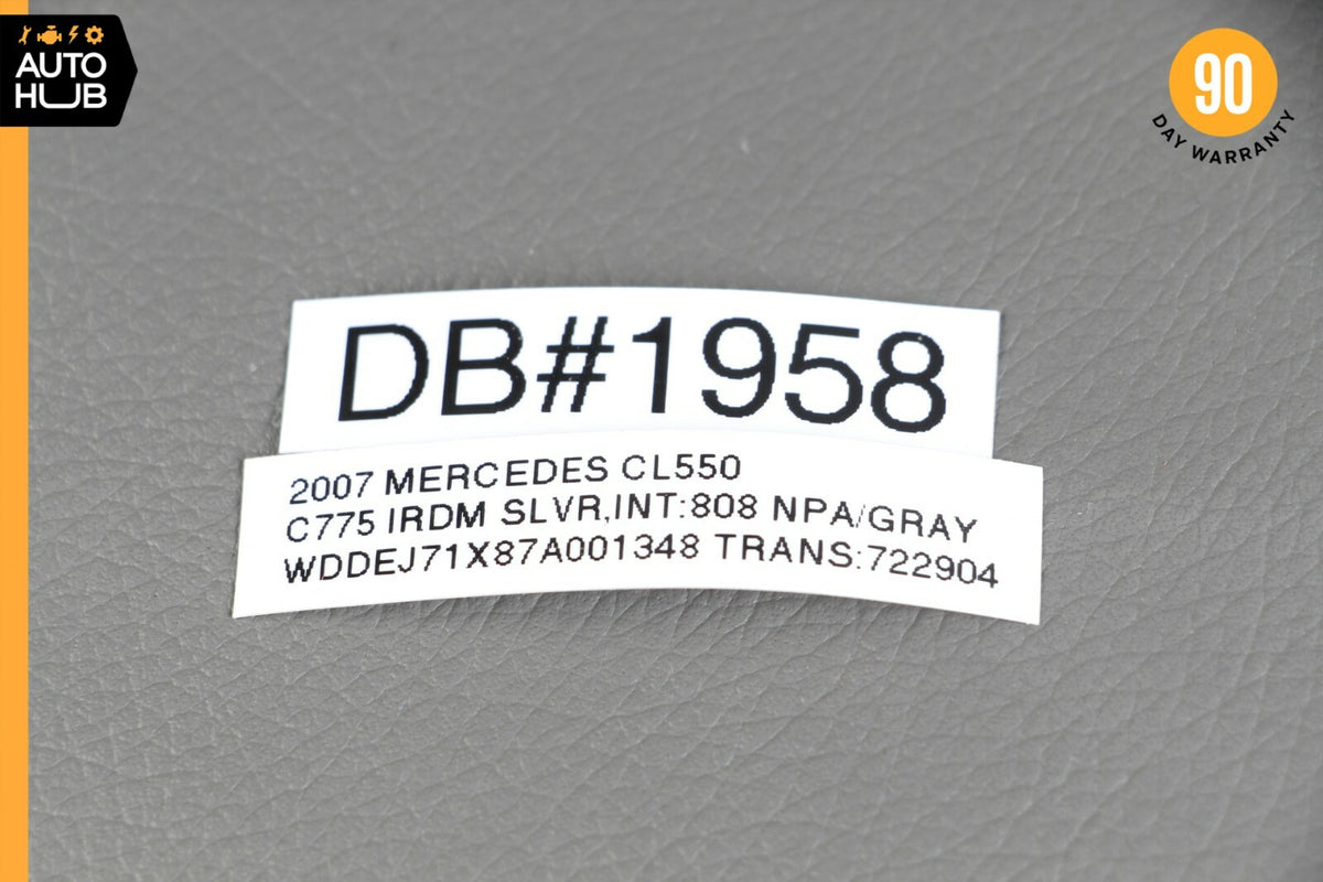 07-14 Mercedes W216 CL550 Center Console Right Side Molding Trim Cover Gray OEM - photo 11