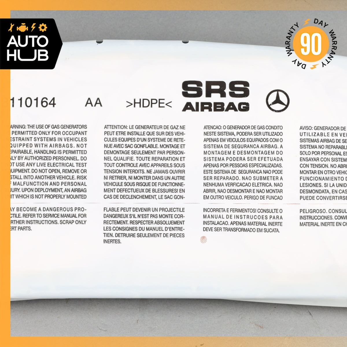 10-17 Mercedes W207 E350 C350 Dashboard Right Passenger Side Airbag Air Bag OEM - photo 3