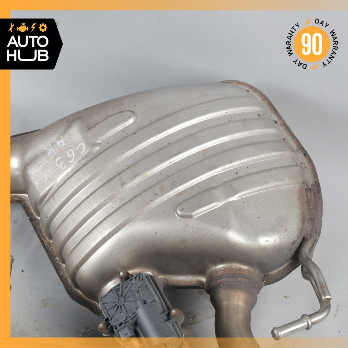 17-18 Mercedes W205 C63 AMG M177 Exhaust Muffler Mufflers w/ Valves OEM 64k - photo 3