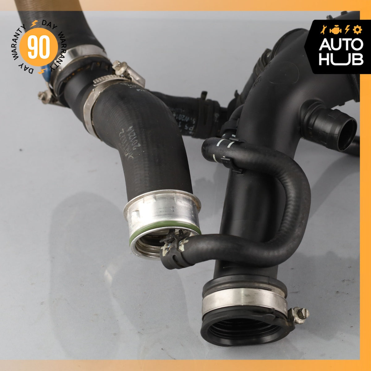 Porsche Cayenne 958 3.6L Left Radiator Intercooler Coolant Hose Set OEM - photo 9