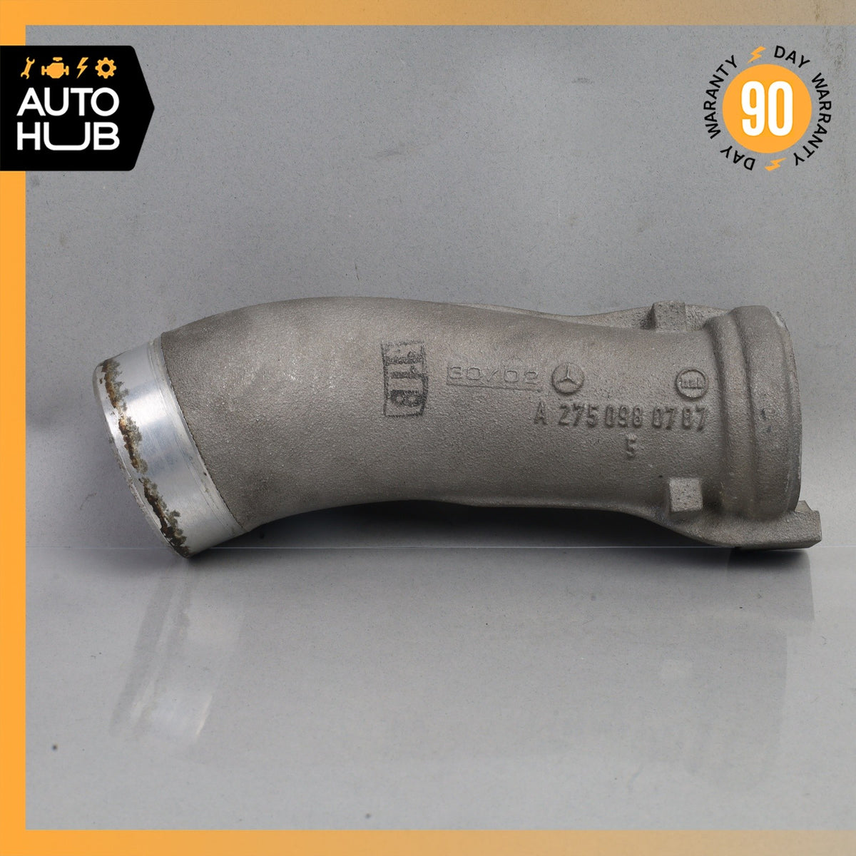 03-12 Mercedes W215 CL600 S600 Turbocharger Hose Pipe Left 2750980707 OEM - photo 2