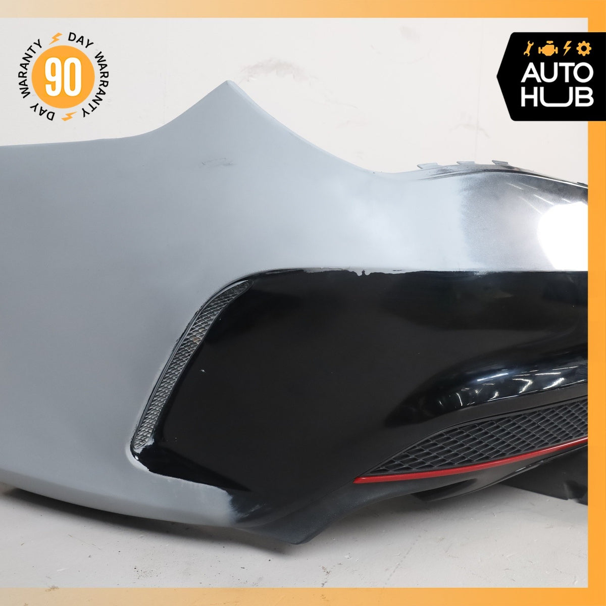 14-16 Mercedes W117 CLA250 AMG Sport Rear Bumper Cover Assembly Black OEM - photo 4