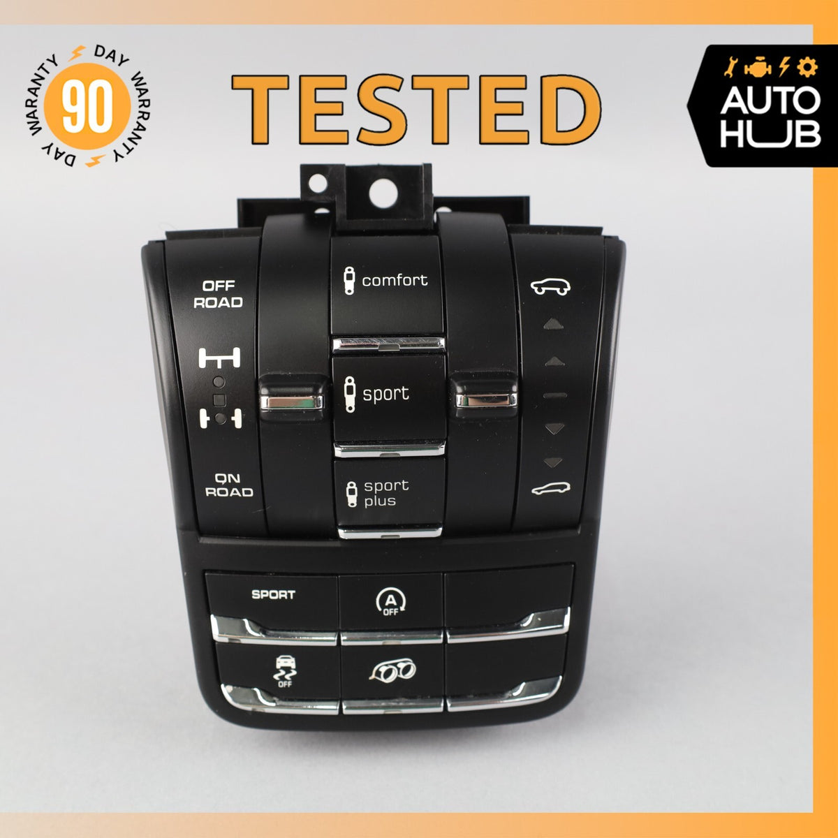 15-18 Porsche Cayenne 958 GTS Suspension Mode Selector Switch Panel OEM - photo 1