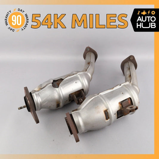 16-18 Infiniti Q50 Q60 3.0L Rear Exhaust Downpipe Left & Right Side Set OEM 54k - photo 1
