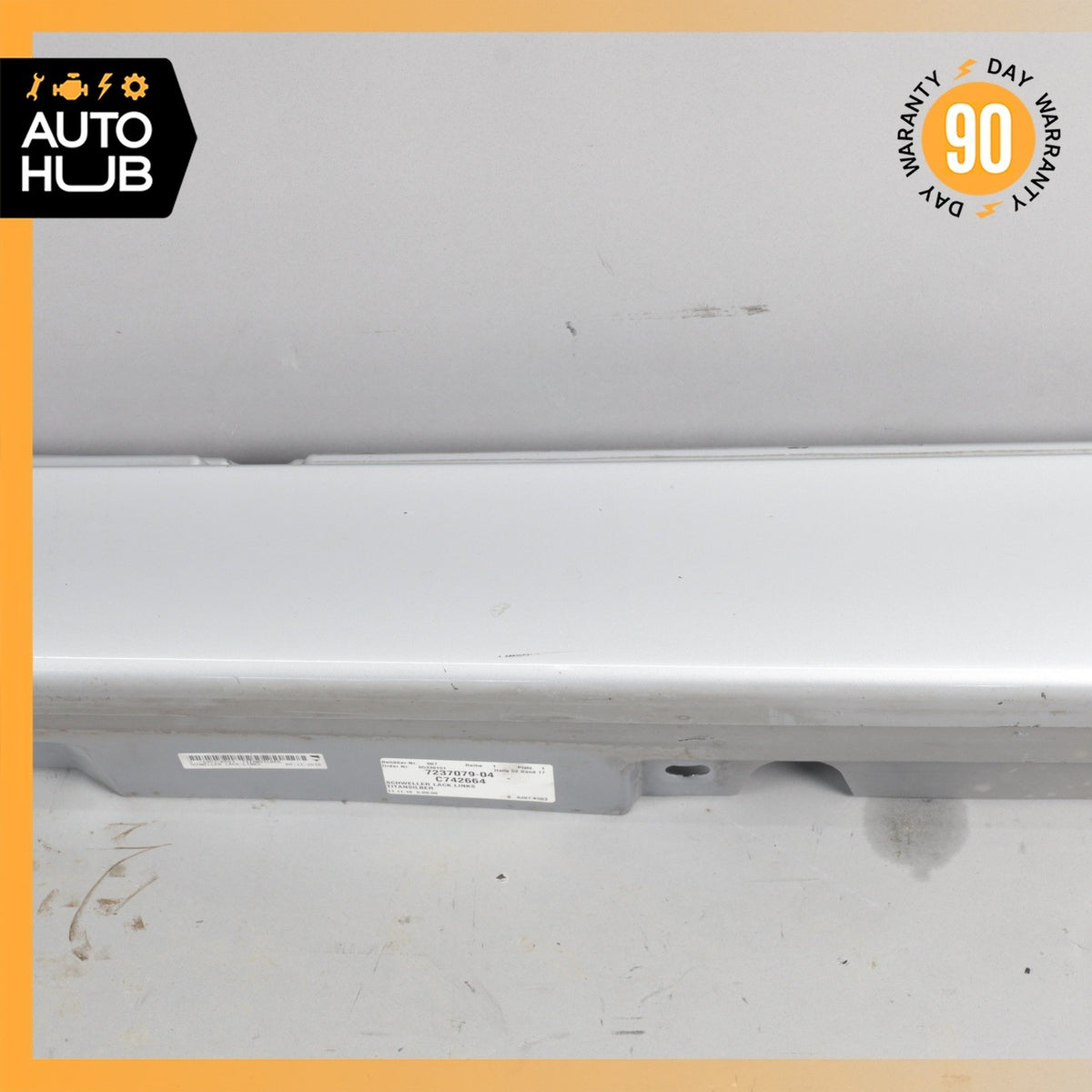11-16 BMW F10 528i 550i Left Driver Side Rocker Panel Side Skirt Silver OEM - photo 3