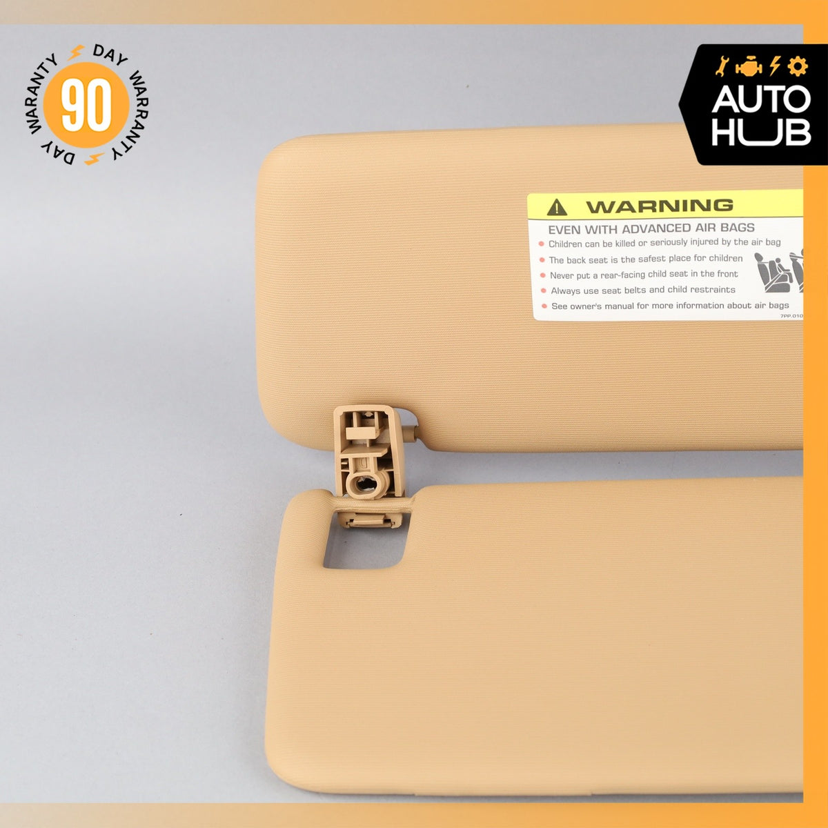 11-14 Porsche Cayenne 958 Sun Visor Sunvisor Front Right Side Beige OEM - photo 2