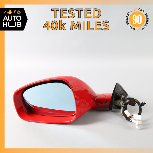 11-16 Ferrari FF F151 Left Driver Side Rear View Door Mirror Red OEM 40k - photo 1