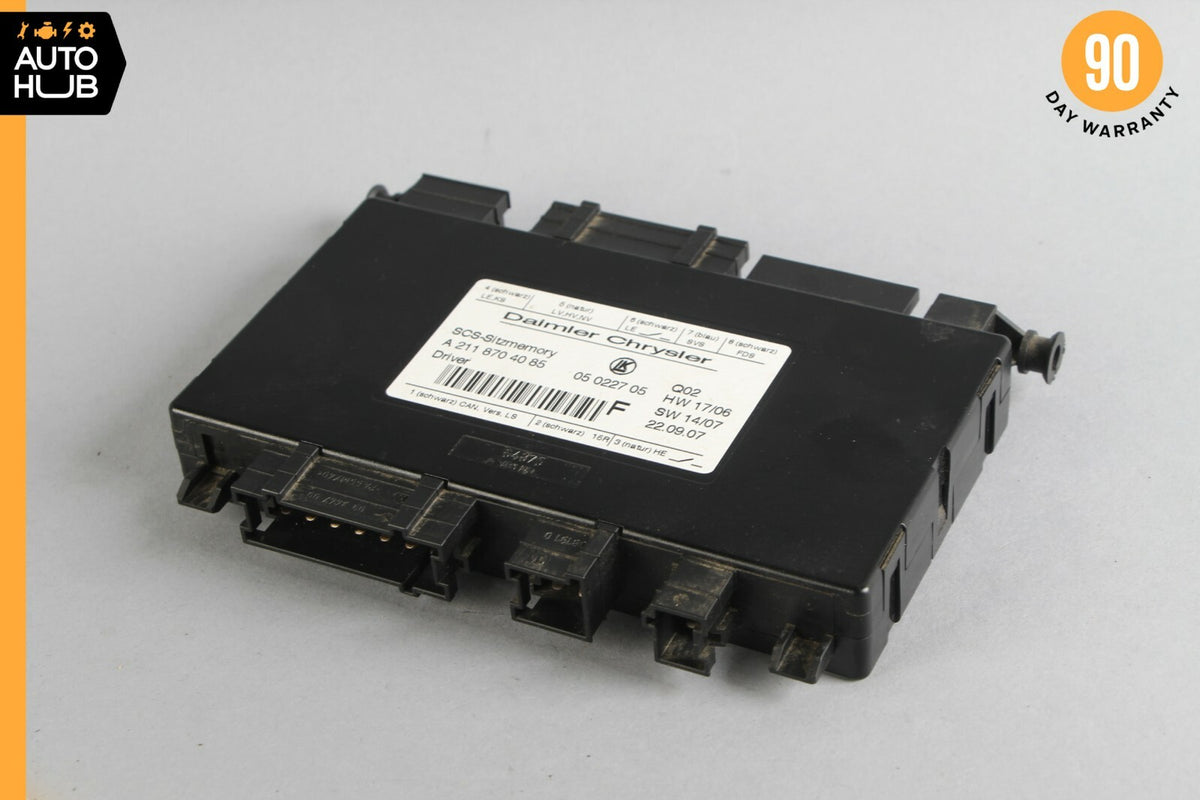 03-12 Mercedes X164 GL450 E320 Seat Control Module Front Left 2118704085 OEM - photo 1