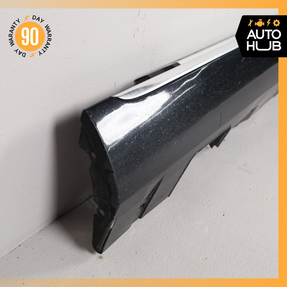 11-18 Audi D4 A8L Left Driver Side Rocker Panel Side Skirt Black OEM 80k - photo 7