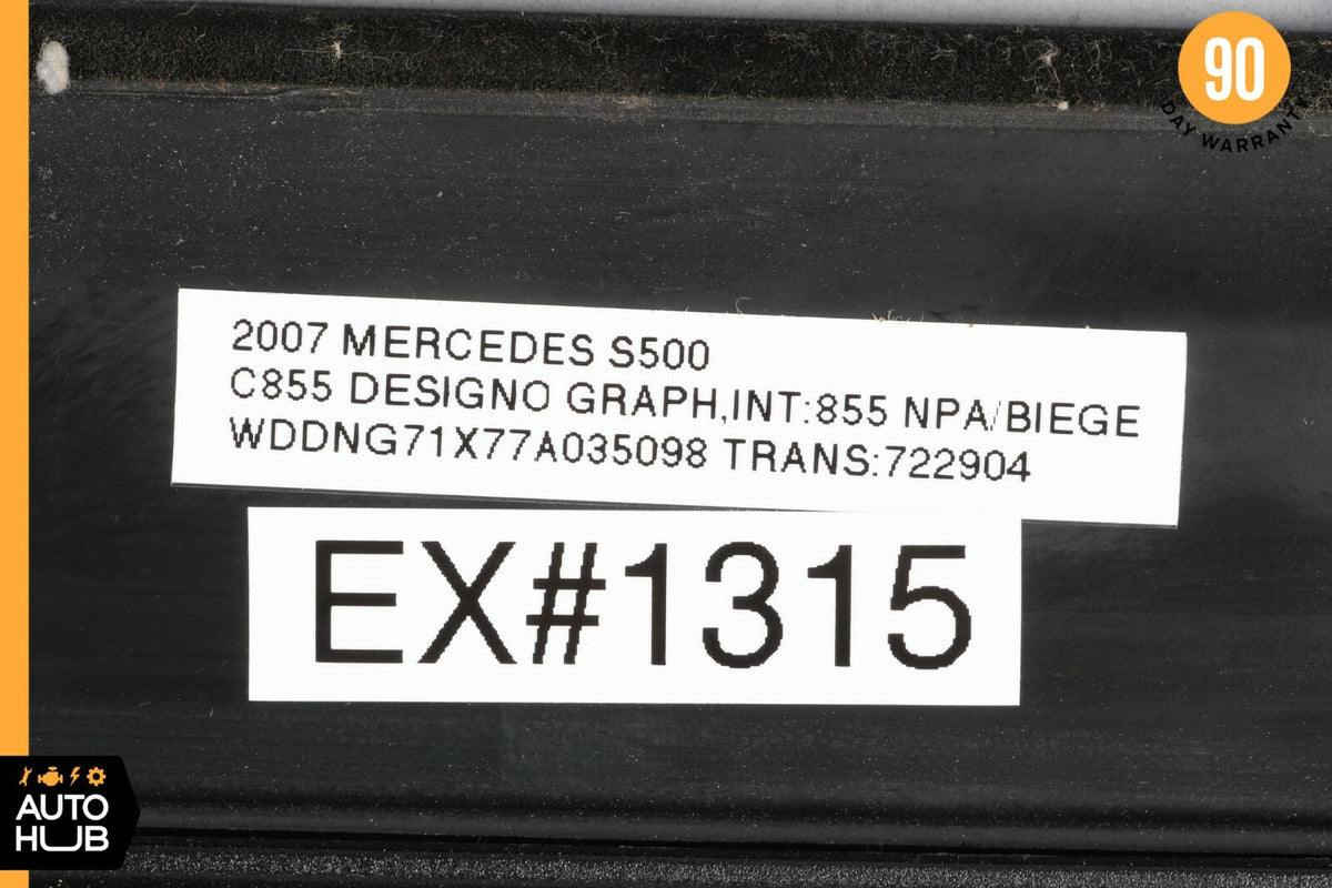 07-13 Mercedes W221 S550 S600 S65 AMG Center Middle Panoramic Roof Glass OEM - photo 12