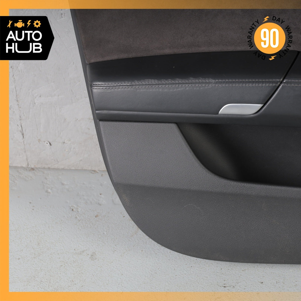 11-18 Audi D4 A8 S8 Front Left Driver Side Interior Door Panel Black Suede OEM - photo 5