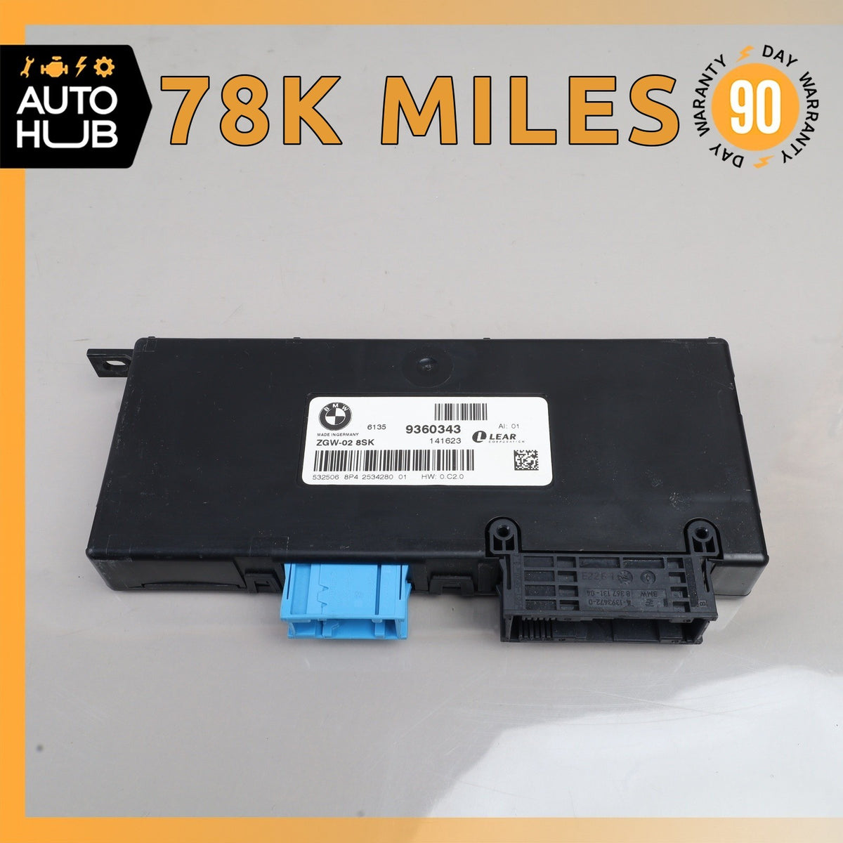 BMW F26 X4 X3 Central Gateway Control Module Unit 9360343 OEM - photo 1
