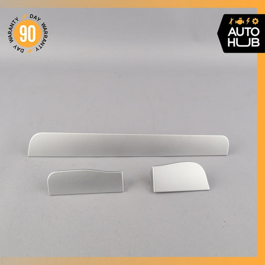 05-11 Mercedes R171 SLK280 SLK350 SLK55 Dashboard Panel Trim Silver Set of 3 OEM - photo 1